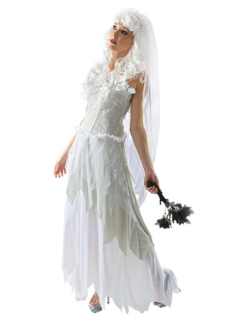 Adult Ghoulish Bride Costume - Halloween Fancy Dress